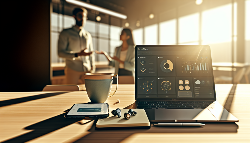 Espace de travail moderne illustrant comment démarcher les entreprises avec outils numériques et ambiance professionnelle