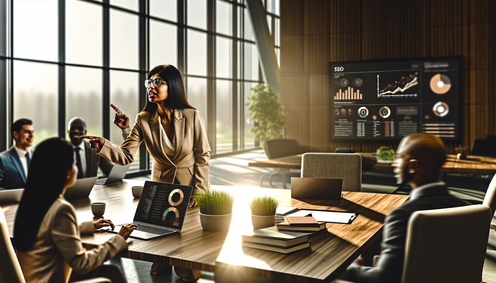 Trouver ses clients avocat dans un cabinet moderne avec avocat analysant SEO et métriques de croissance client