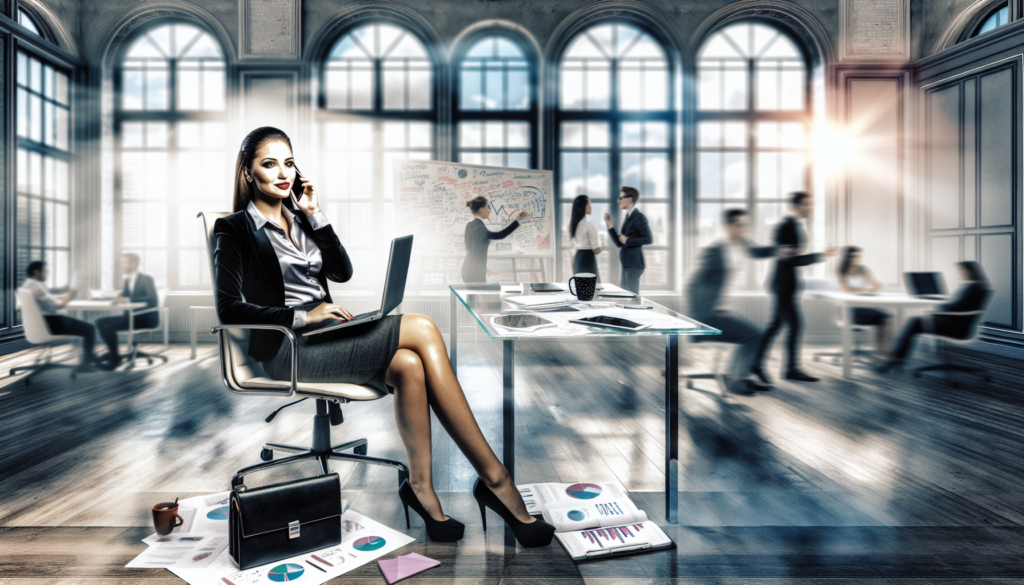 Cold calling c'est quoi en action dans un bureau moderne un pro au téléphone entouré d'outils numériques et d'un tableau stratégique
